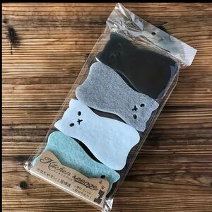 Cat-Shaped Kitchen Sponges - Set of 4, NEW